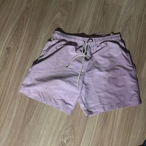 Pink athletic workout shorts